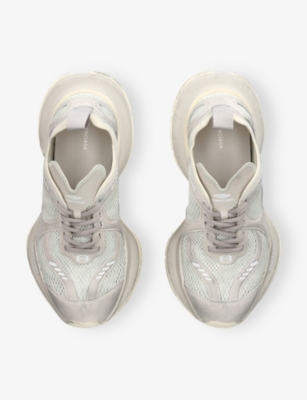 BALENCIAGA: Circuit Faux-Leather and Mesh Low-Top Trainers