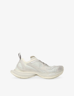 BALENCIAGA: Circuit Faux-Leather and Mesh Low-Top Trainers