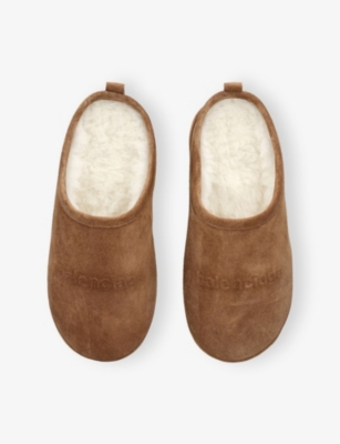 BALENCIAGA: Alaska Suede Slippers