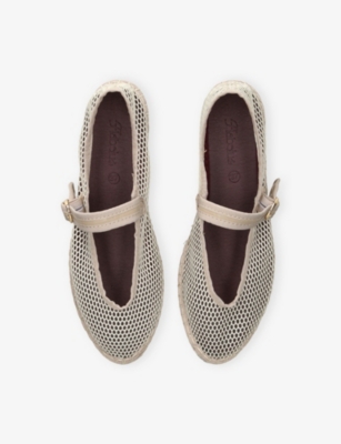 Flabelus Mesh Isabella Ballet Flats In Pink