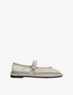 Flabelus Mesh Isabella Ballet Flats In Pink