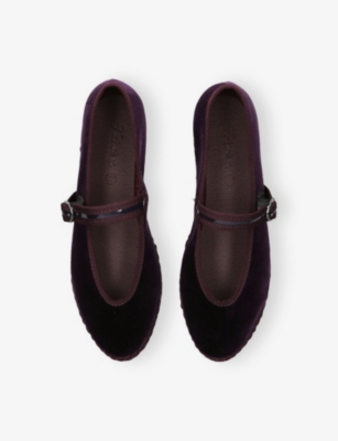FLABELUS: Pierre Velvet Ballet Flats