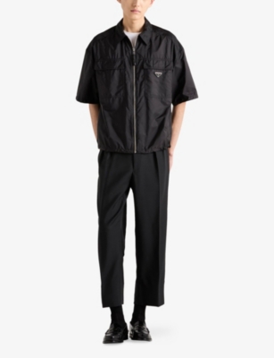 PRADA: Re-Nylon Short-Sleeve Woven Shirt
