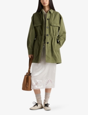 PRADA: Old Panama Drawstring-Waist Cotton Jacket