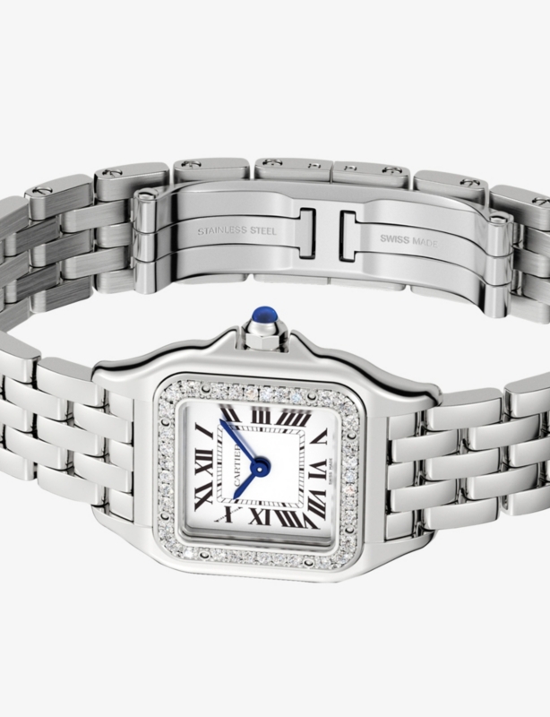 Panthère de Cartier Small Steel and 0.23ct Brilliant-Cut Diamond Quartz Watch