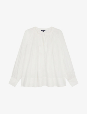 SOEUR: Sierra Open-Neck Relaxed-Fit Cotton Shirt
