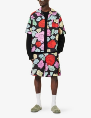 MARNI: Floral-Print Regular-Fit Cotton Shorts