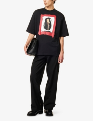 MARNI: Painted Nude Short-Sleeve Cotton-Jersey T-Shirt