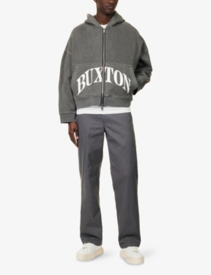 COLE BUXTON: Logo-Print Relaxed-Fit Cotton Hoody