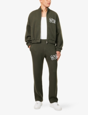 COLE BUXTON: Brand-Embroidery Straight-Leg Cotton-Knit Jogging Bottoms