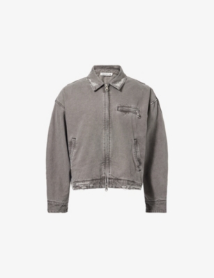 Distressed Trucker Denim Jacket
