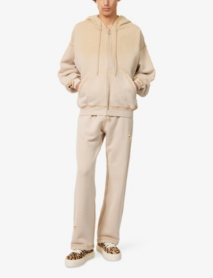 COLE BUXTON: Distressed Relaxed-Fit Cotton Hoody
