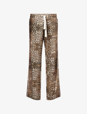 COLE BUXTON: Piped Leopard-Print Woven Bottoms