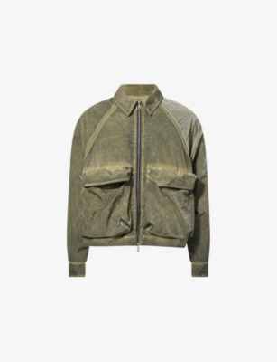 COLE BUXTON: Faded Wash Patch-Pocket Cotton Jacket