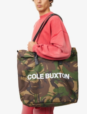 COLE BUXTON: Helmet Leather Tote Bag