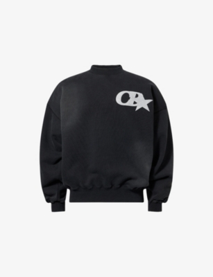 COLE BUXTON: Star Distressed Cotton-Jersey Sweatshirt
