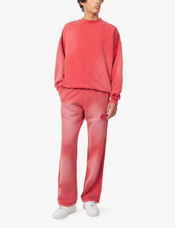 Distressed Relaxed-Fit Cotton Sweatshirt