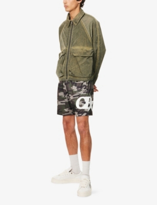Camo Mesh Woven Shorts