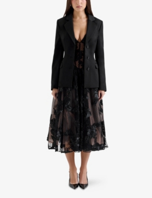 Aviva Tailored Hourglass Stretch-Woven Jacket