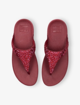 FITFLOP: Lulu Glitter Rubber Sandals