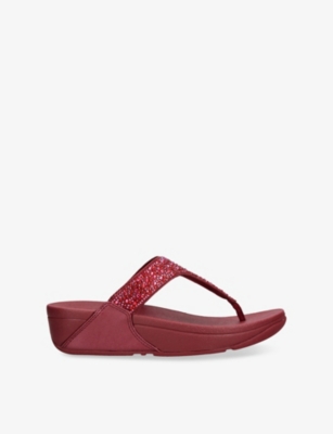 FITFLOP: Lulu Glitter Rubber Sandals