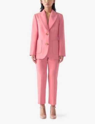 Aimee Peak-Lapels Petite Woven Jacket