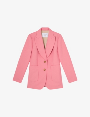 Aimee Peak-Lapels Petite Woven Jacket
