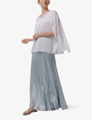 LEEM: Capelet Sleeve Knitted Top