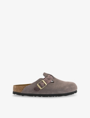 BIRKENSTOCK: Boston Suede Clogs