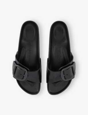 BIRKENSTOCK: Madrid Big Buckle Rubber Sliders