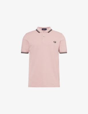COMME DES GARCONS SHIRT: Comme des Garçons x Fred Perry Logo-Embroidered Cotton-Jersey Polo Shirt