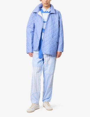 COMME DES GARCONS SHIRT: Comme des Garçons SHIRT x Lavenham Striped Padded Cotton Jacket
