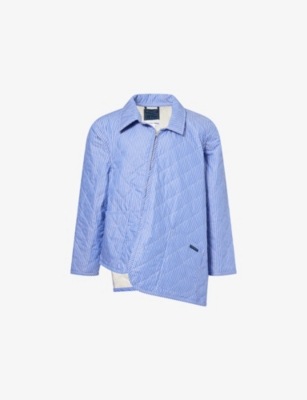 COMME DES GARCONS SHIRT: Comme des Garçons SHIRT x Lavenham Striped Padded Cotton Jacket