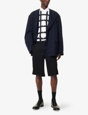 COMME DES GARCONS SHIRT: Mid-Rise Slip-Pocket Cotton Shorts