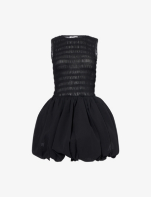 AMY LYNN: Eleanor Sleeveless Puffball Woven Mini Dress