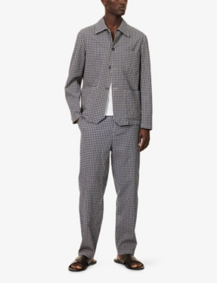 BARENA VENEZIA: Check-Pattern Patch-pocket Cotton Overshirt