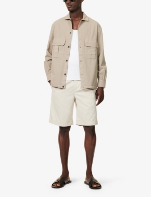BARENA VENEZIA: Front-Pleat Stretch-Cotton Shorts