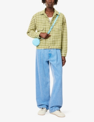 STORY MFG: Tuesday Check-Print Cotton-Poplin Jacket