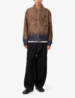 STORY MFG: Lush Pleated Wide-Leg Denim Jeans