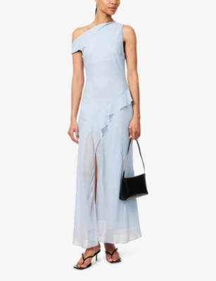 BEC & BRIDGE: Esra Asymmetric-Neckline Woven Maxi Dress