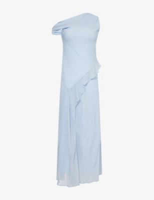 Bec & Bridge Womens  Esra Asymmetric-neckline Woven Maxi Dress