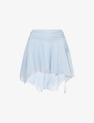 BEC & BRIDGE: Esra Stripe Chiffon Mini Skirt