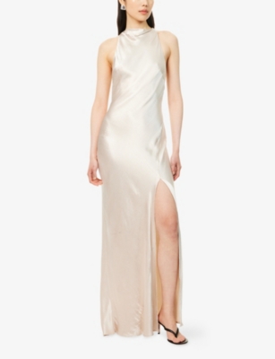 BEC & BRIDGE: Sol Tie Satin Maxi Dress