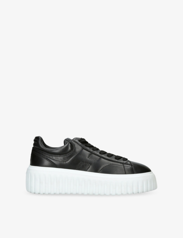 H-Stripes Branded Leather Low-Top Trainers