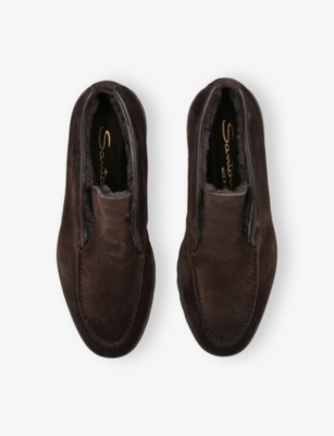 Santoni Laced Shoes In Brown