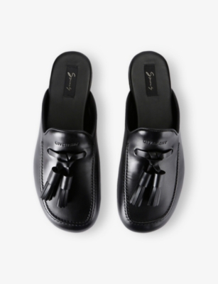 GIVENCHY: Show Leather Mules