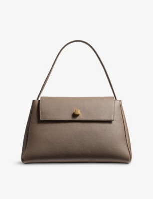 KHAITE: Audrey Leather Top-Handle Bag