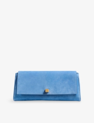 KHAITE: Audrey Suede Clutch Bag