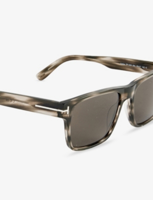 Tom Ford Mens Havana Tf1205 Calder Square-frame Acetate Sunglasses