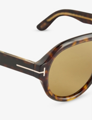 TOM FORD: TF1203 Icon Pilot-Frame Acetate Sunglasses